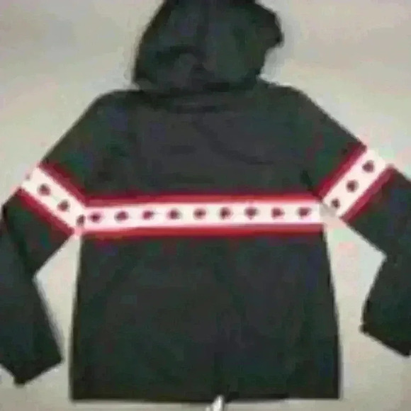 Empyre Women's Shaylyn Black Rose Striped Pullover Windbreaker Jacket Small - Picture 9 of 10